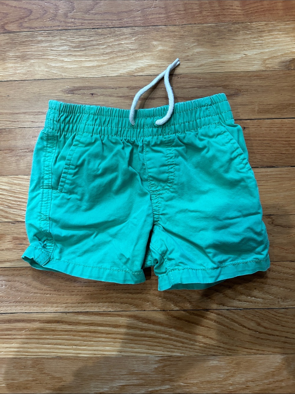 GAP Teal Elastic-Waist Drawstring Shorts